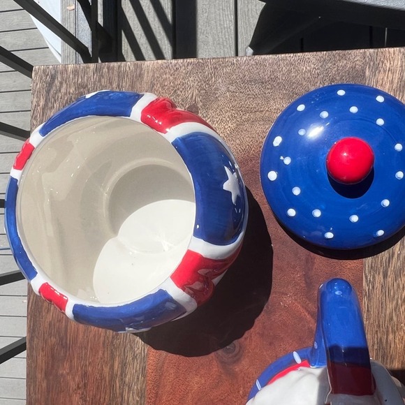 Johanna Parker 4th of July ceramic set - Picture 2 of 3